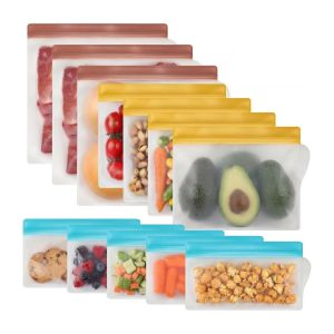 EcoSeal Reusable Silicone Food Bags 6-Pack