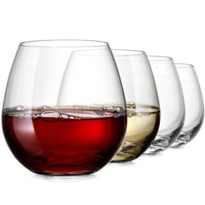 Stemless Wine Glasses, Set of 4