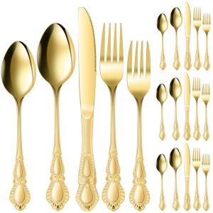 Aurelia Gold 20-Piece Flatware Set