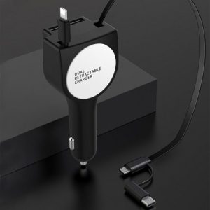 ReelVolt Retractable 2-in-1 Car Charger