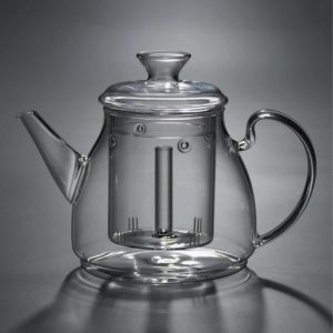 GlassGlow Glass Teapot with Infuser, 40 oz