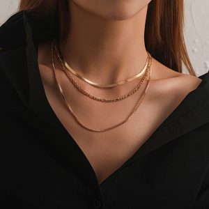 LayerLuxe Gold Necklace Set