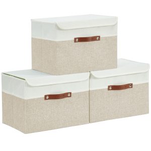 FoldNest Collapsible Storage Bins 3-Pack