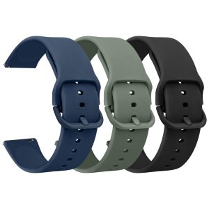 WristBand Silicone Watch Straps 3-Pack