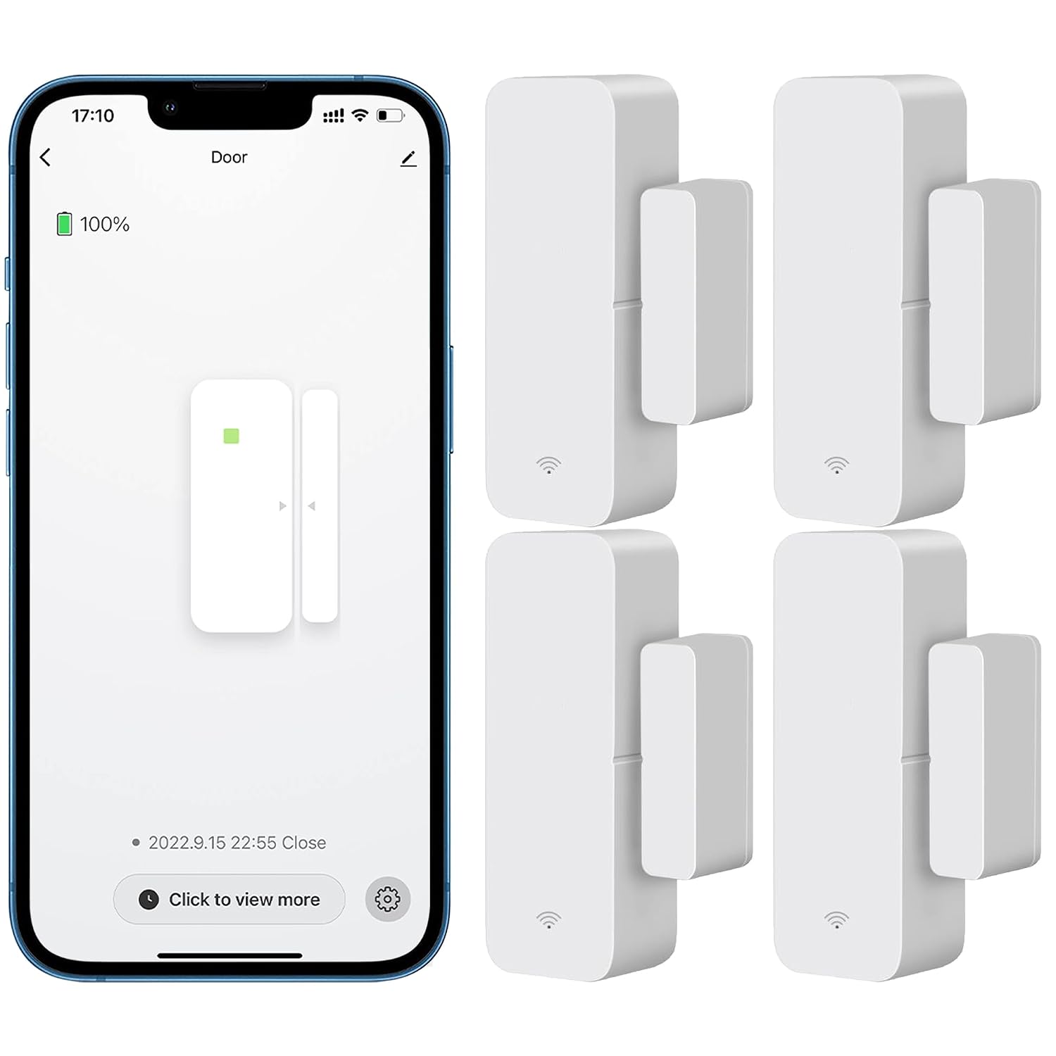 GuardSet WiFi Door/Window Sensors 4-Pack
