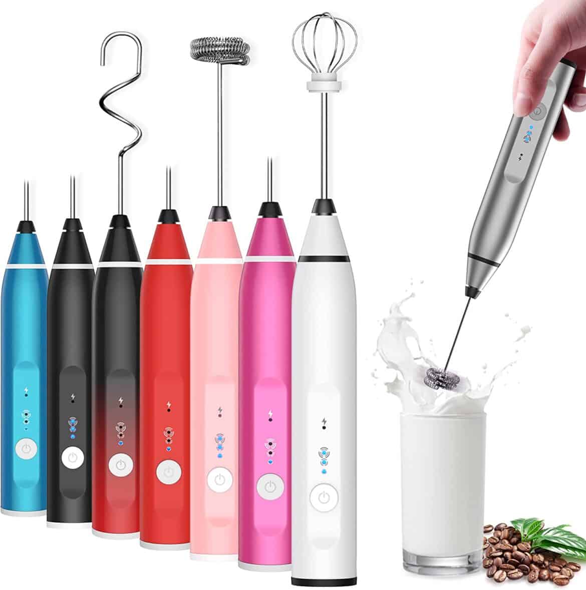 FrothWhisk Handheld Electric Milk Frother