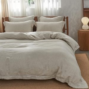 LinenLuxe Washed Linen Duvet Set
