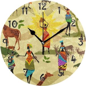 KenteFace Desk Clock