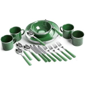 Campfire Speckled Enamel Dish Set, 12 Pieces