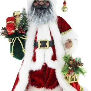 Cozy Hearth Santa Figurine