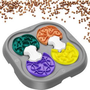 PuzzlePaws Interactive Slow-Feeder Bowl