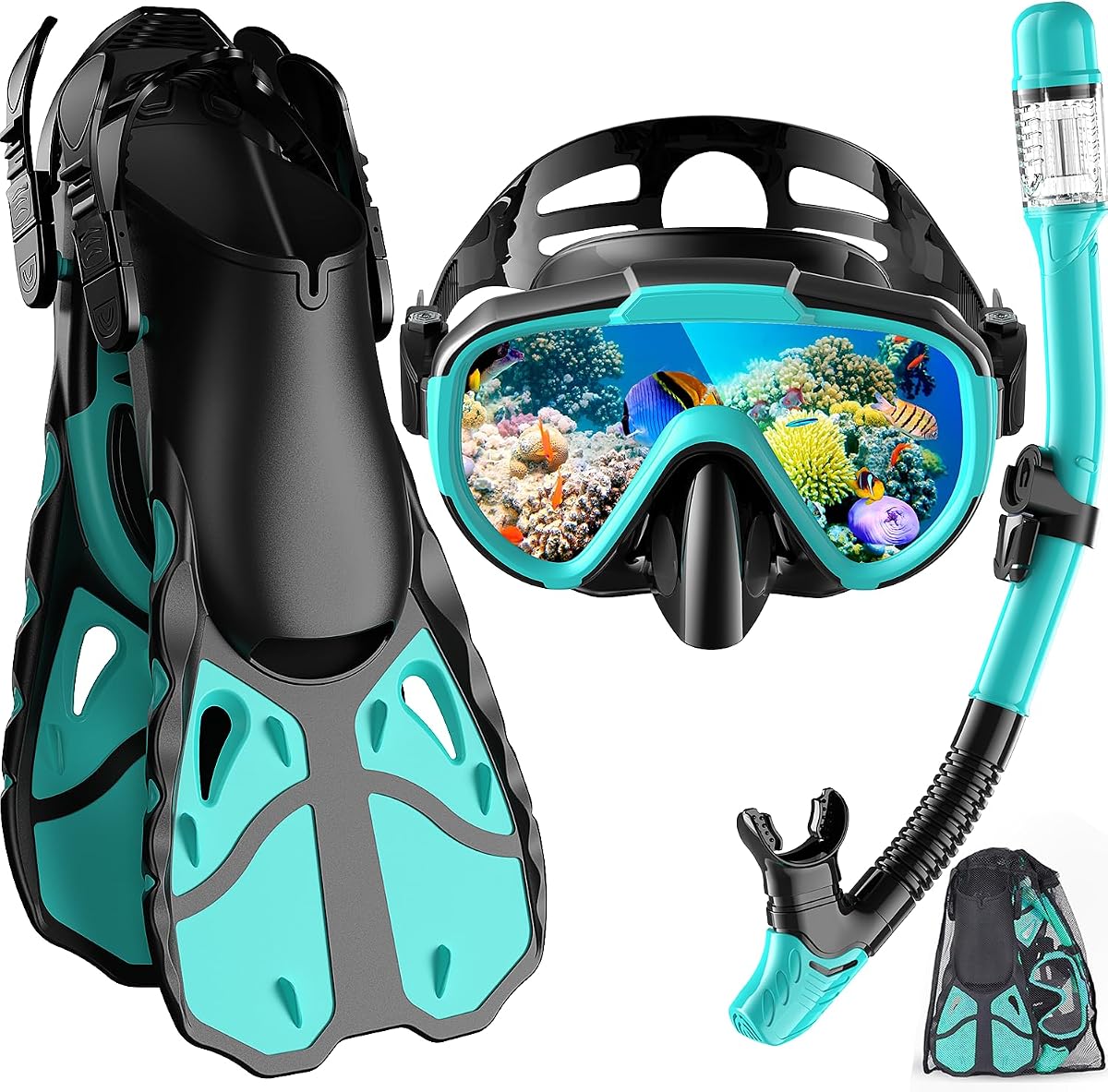 ReefView Snorkel Mask & Fin Set