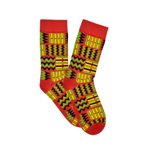 Kente Step Crew Socks