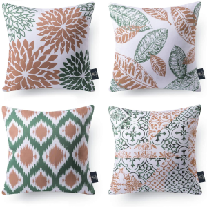 DecorChic Throw Pillow Covers 4-Pack