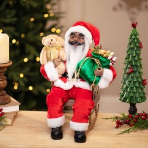 Rocking Chair Santa Decoration