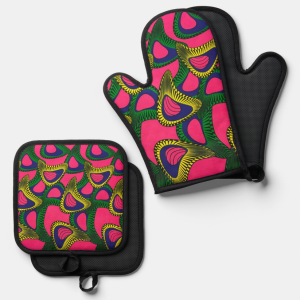 Ankara Oven Mitt & Pot Holder Duo