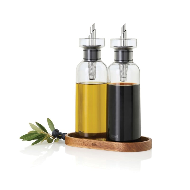 Olive & Vine Glass Cruet Set