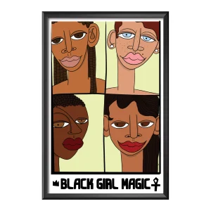 Black Girl Magic Inspirational Canvas Print
