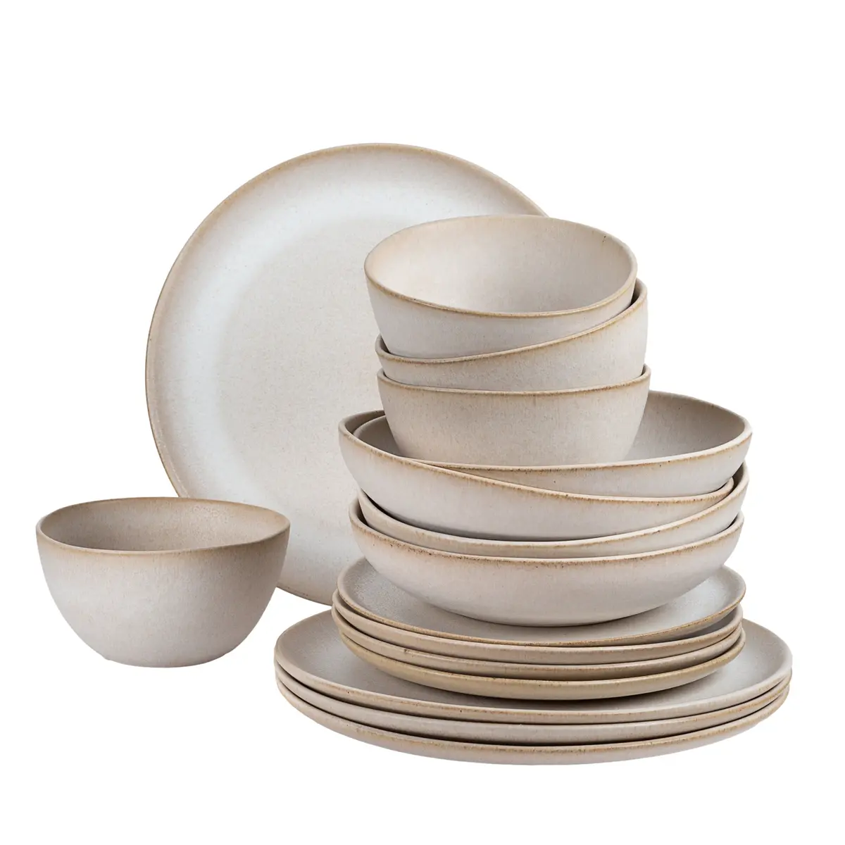 TableCraft 16-Piece Stoneware Dinnerware Set