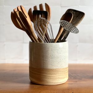 Artisan Ceramic Utensil Holder