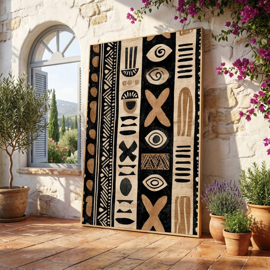 Mudcloth Heritage Pattern Canvas Print