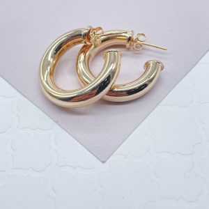 AuraHoop Gold Hoop Earrings
