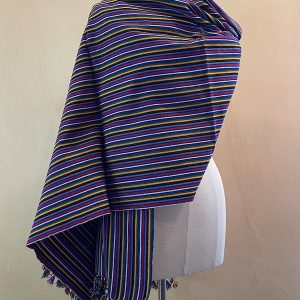 Rebozo Shawl Scarf — Traditional Striped Weave