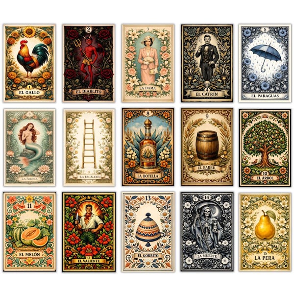 Lotería Wall Art Print Set — 6 Prints