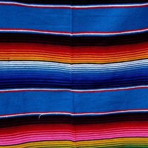 Serape Falsa Blanket — Authentic Striped Weave