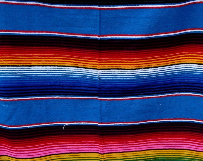 Serape Falsa Blanket — Authentic Striped Weave