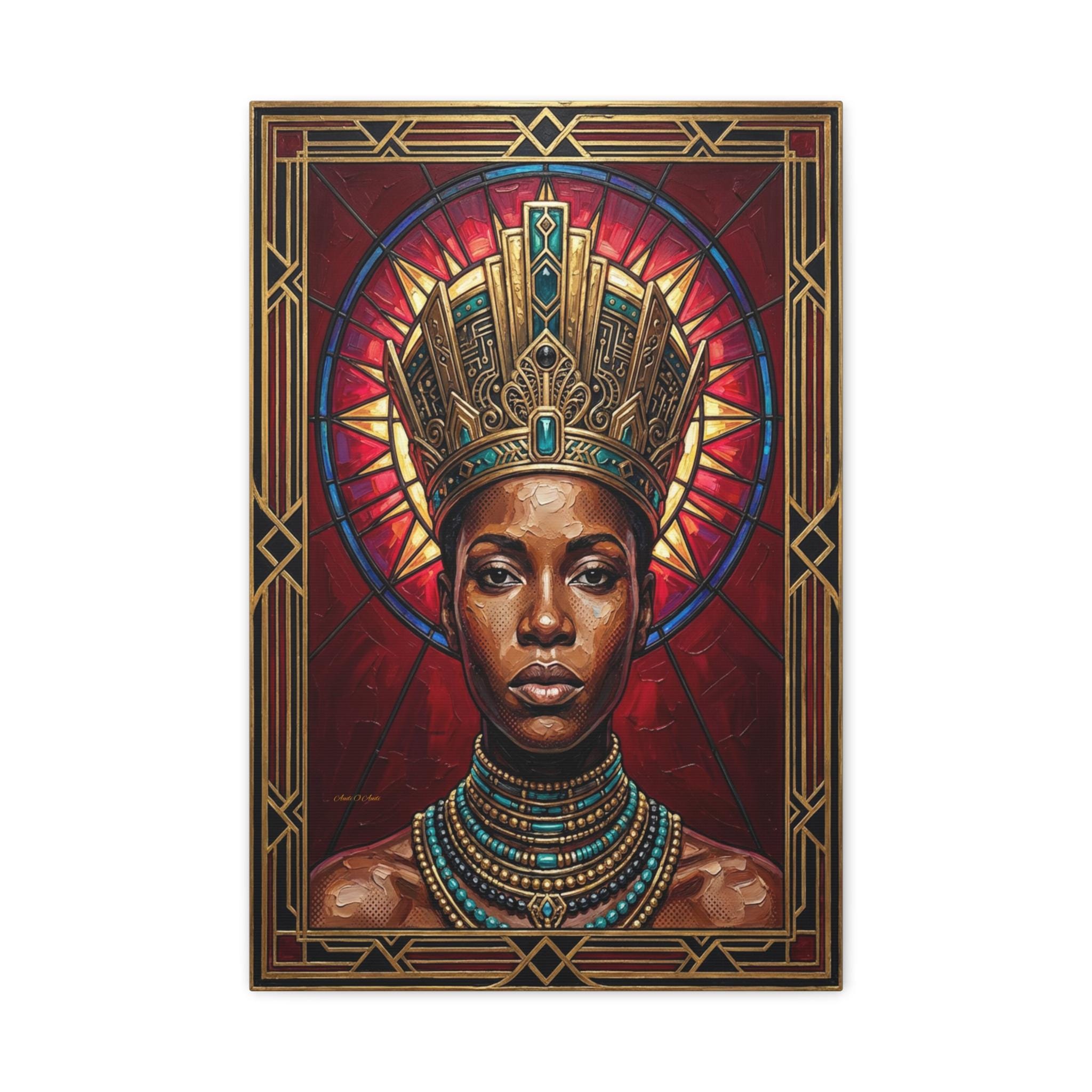 Royal Heritage Black King & Queen Canvas Set