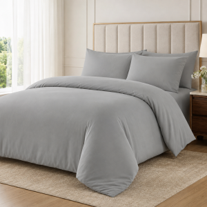DuvetLux Microfiber Duvet Cover Set